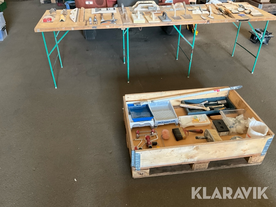 Måleri och murningsverktyg