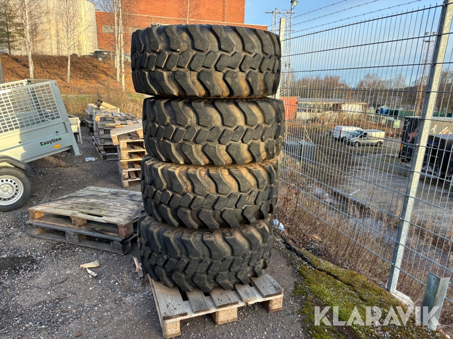 Entreprenaddäck Linglong Strong- Max med snökedjor 405/ 70R18
