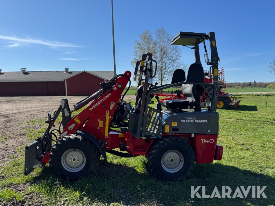 Kompaktlastare Weidemann 1140 med redskap