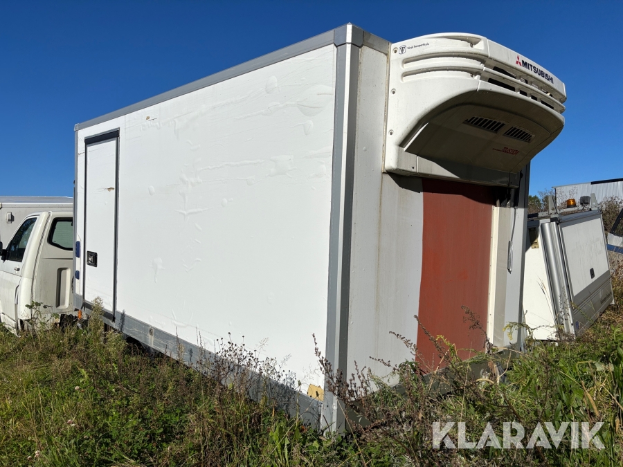 Glasfiberskåp till transportbil CAB med bakgavellift