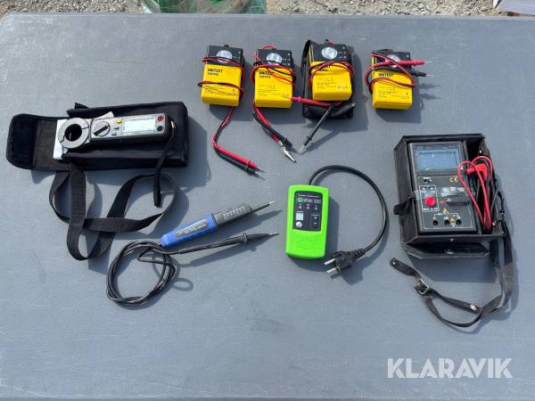 Diverse mätinstrument el Elma