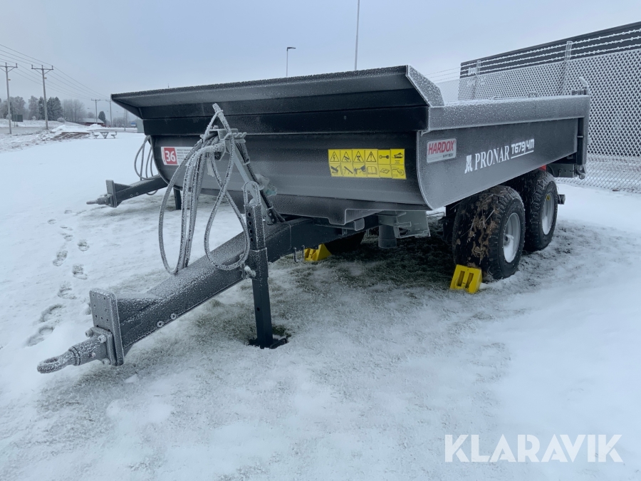 Dumpervagn Pronar T679/4m Hardox botten