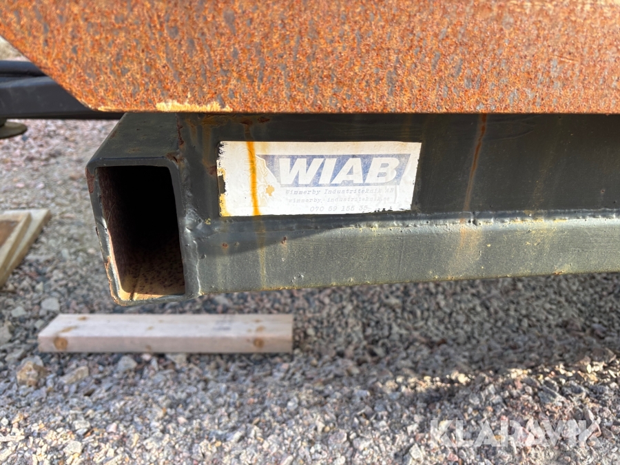 Maskinsläp Wiab, Gislaved, Klaravik auktioner