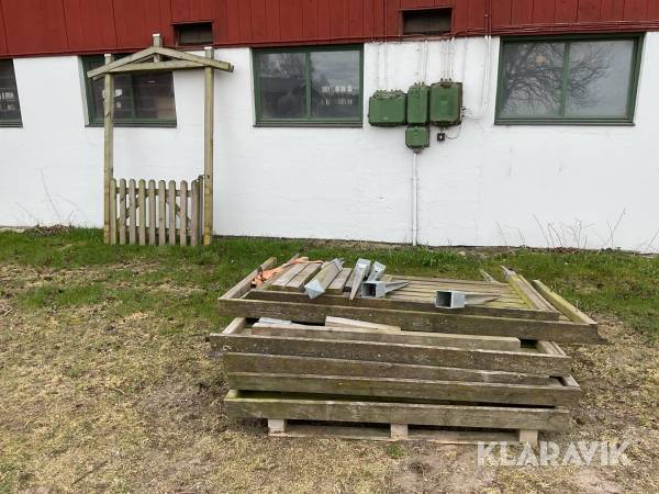 Skärmväggar tryckimpregnerad 9m