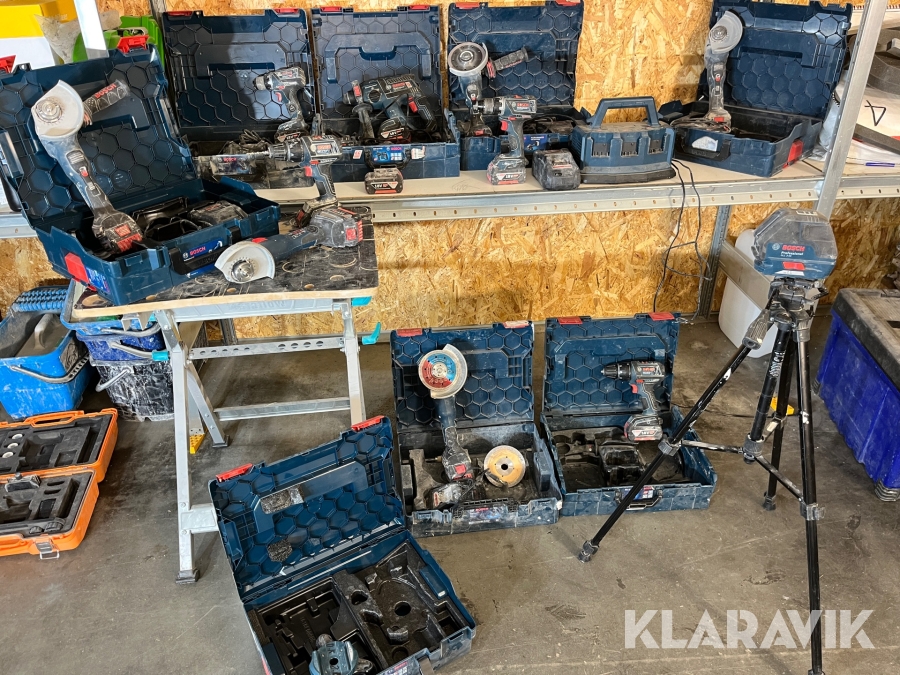 Borrhammare, vinkelslipar, laser med mera Bosch