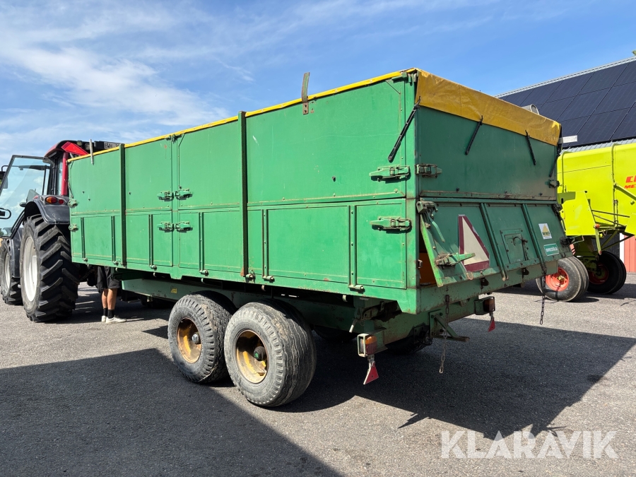 Spannmålssläp Bredöls BV 12B 12ton Tipp. bromsad