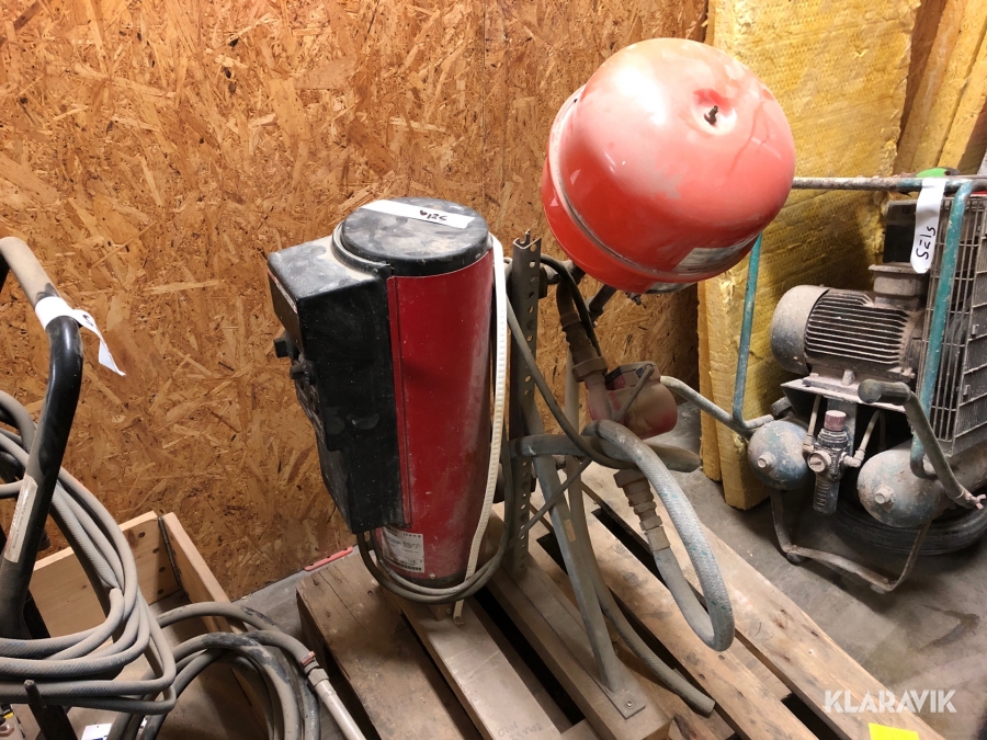 Provisorisk golvvärme central