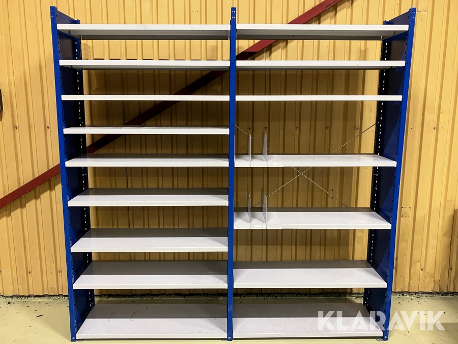 Justerbar lagerhylla/hyllställ i 2 sektioner AJ-produkter MIX