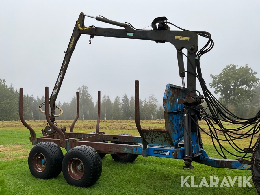 Skogskärra Vreten SVR 10 hydrauliska stödben, ramstyrning