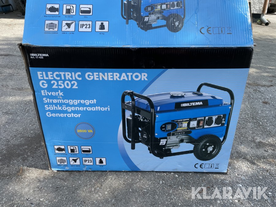 Biltema Elverk G 2502 (Biltema Elverk, Biltema Elverk 2502, Elverk 2502, mängd olika) Biltema Elverk G 2502