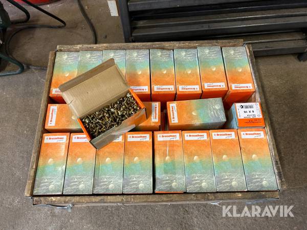 Vagnsbult MVBF 8,8 DIN 603 M6x16mm FZ Gul