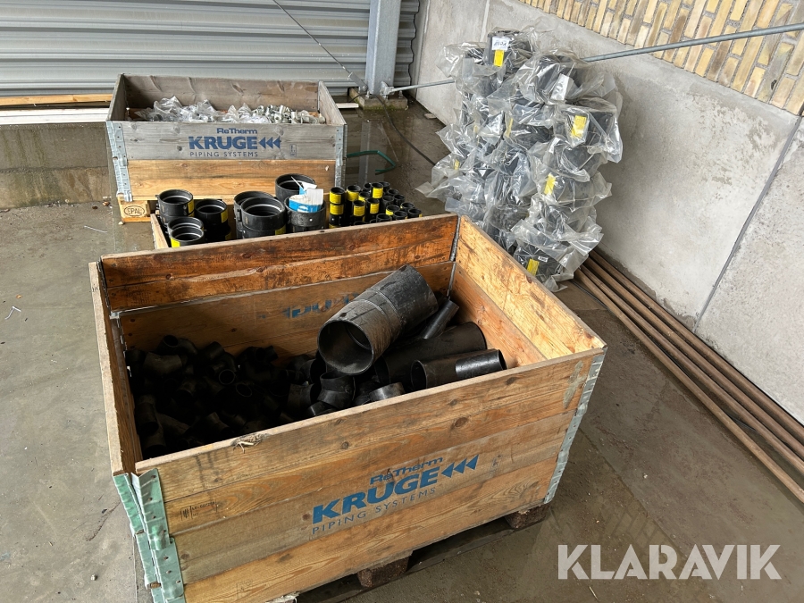 Rördelar & upphängning för takavvattning invändigt Valsir 3 pallar