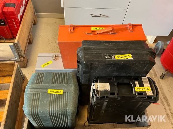 Parti med byggmaskiner