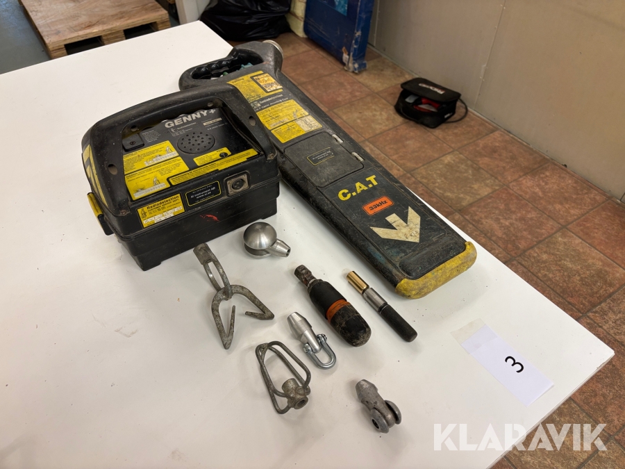 Paket med kabelsökare C.A.T 33 KHZ med rörål mellan, Genny + sond 13,18mm