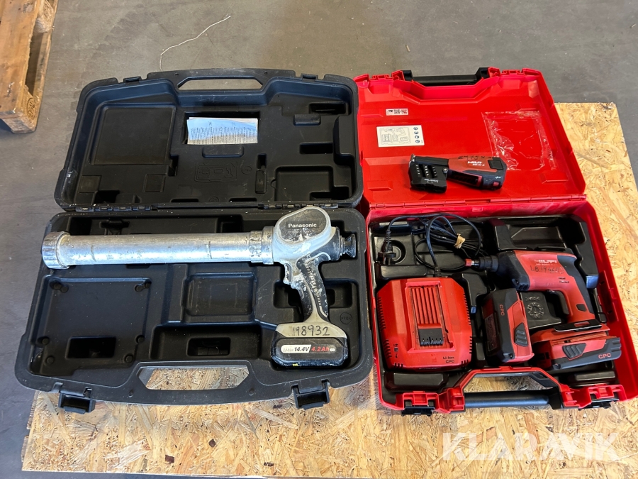 Skruvdragare 1 st, Skruvautomat 1 st, Fogpistol 1 st Hilti / Panasonic SD 5000-A22 / 	 SD-M 2 / EY 3641LS1S