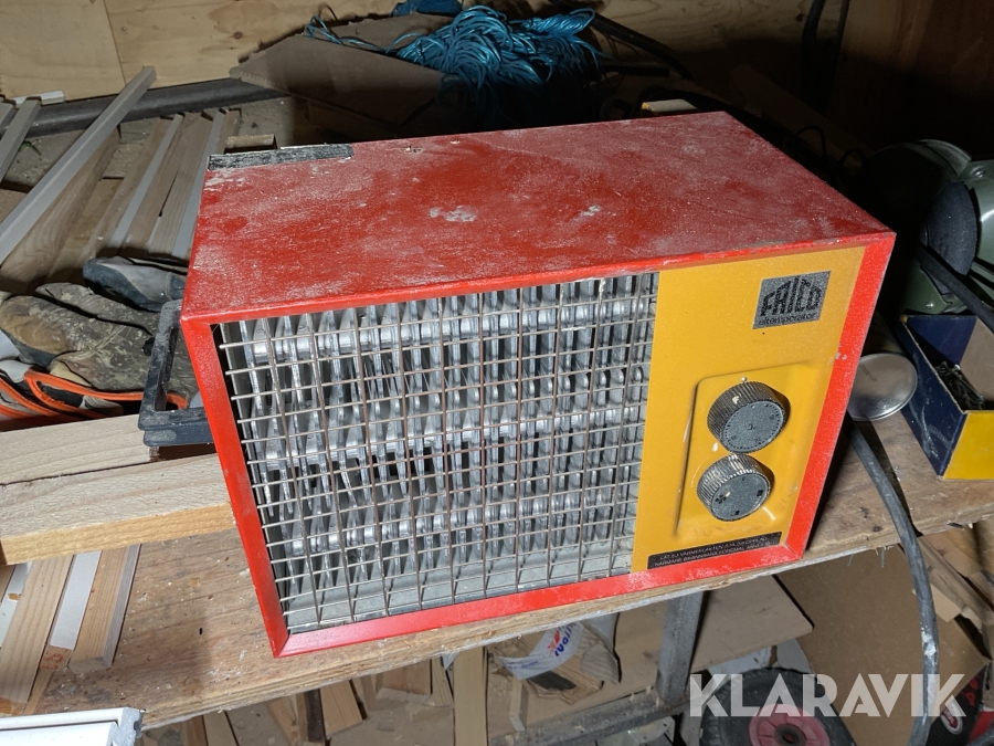 Värmefläkt Frico med väggfäste