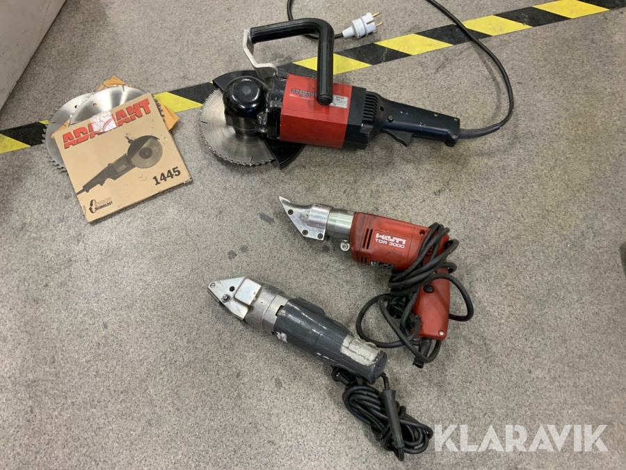 Klipp- och sågmaskiner 3st
