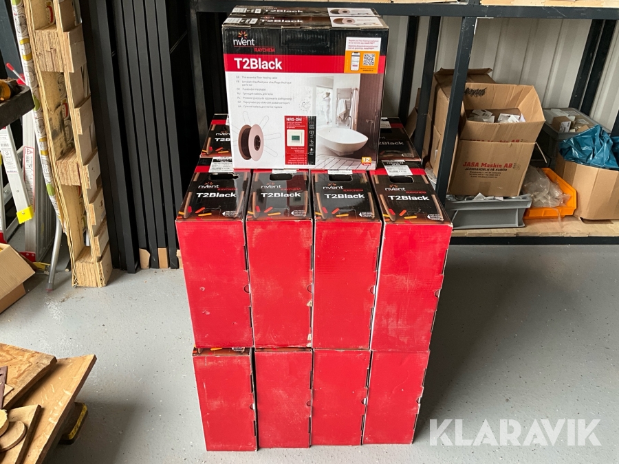 Golvvärmepaket El Raychem T2Black-12 18 st