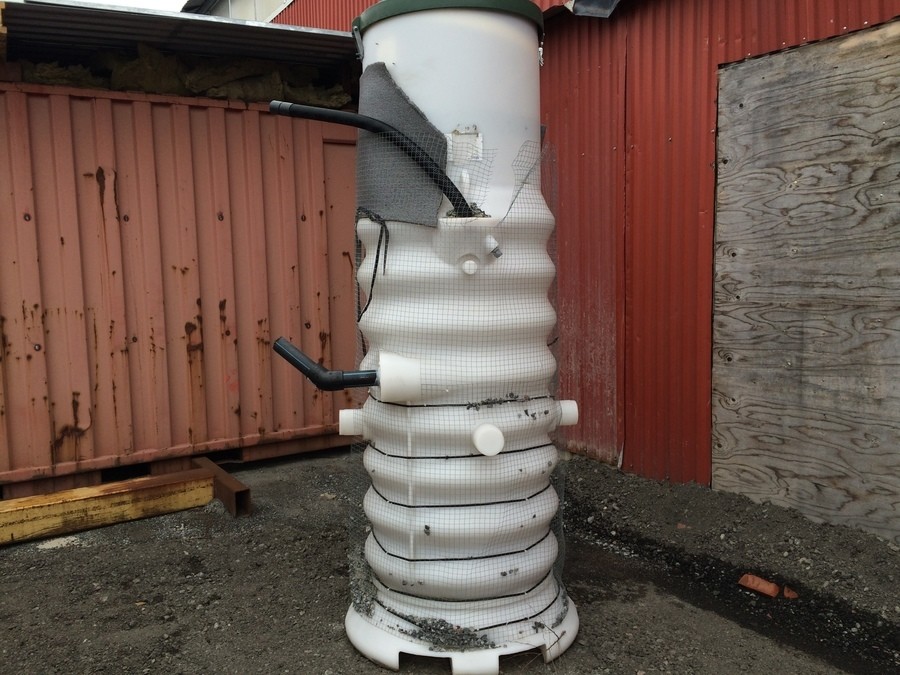 Spillbrunn med tryck