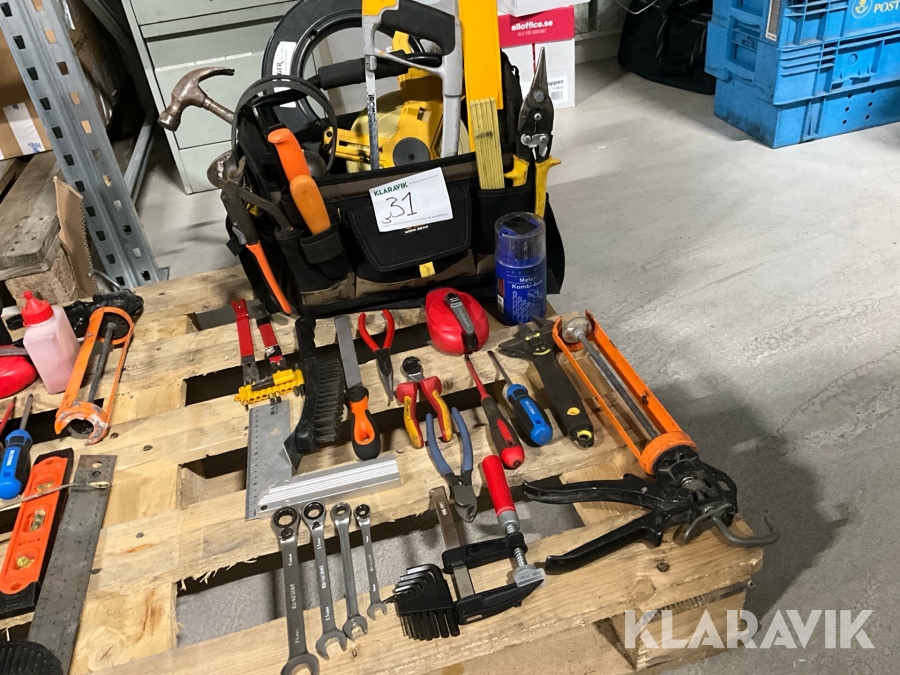 Verktyg med verktygsväska