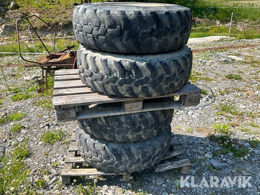 Lastmaskinshjul 4st till Volvo L30 Dunlop 335/80R20