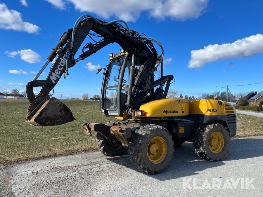 Grävmaskin Mecalac 10MSX med redskap