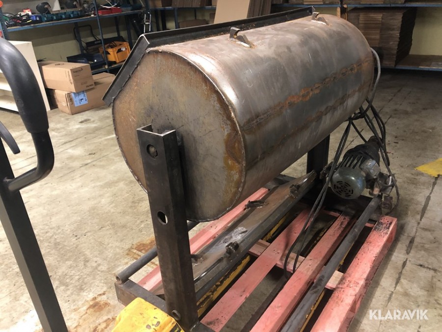 Trumlingsmaskin för blästring