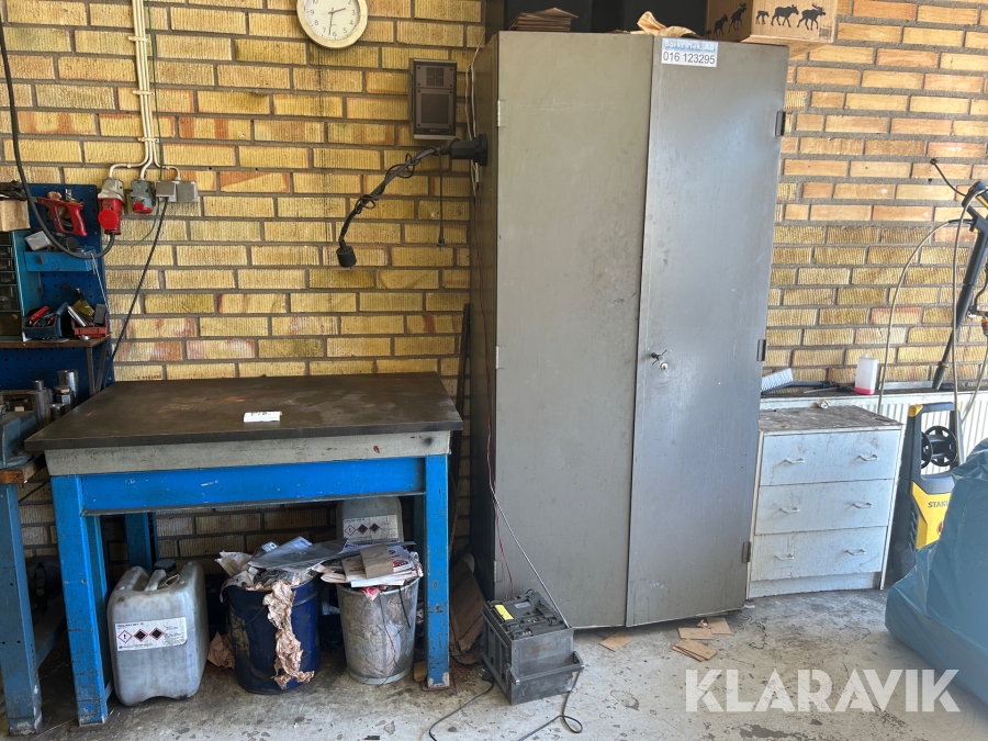 Svetsbord & plåtskåp