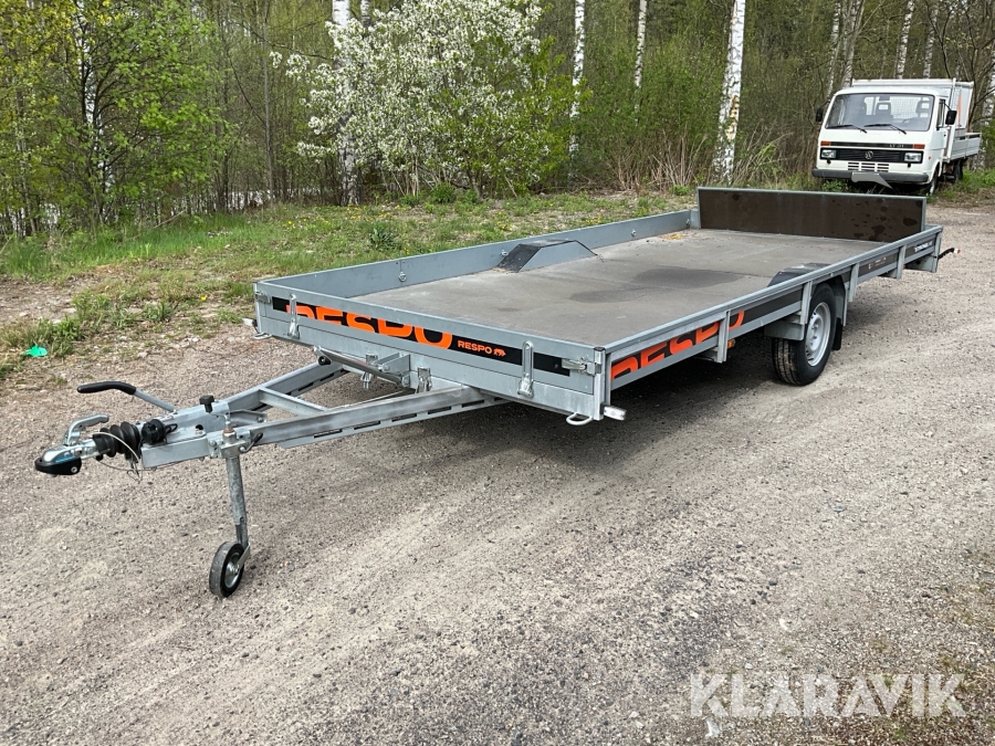 Personbilssläp Respo StrongLine Skotersläp med tipp