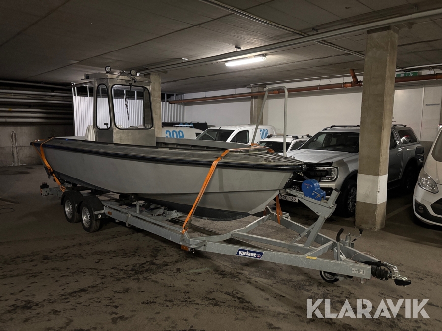 Aluminiumbåt Egentillverkad med båttrailer