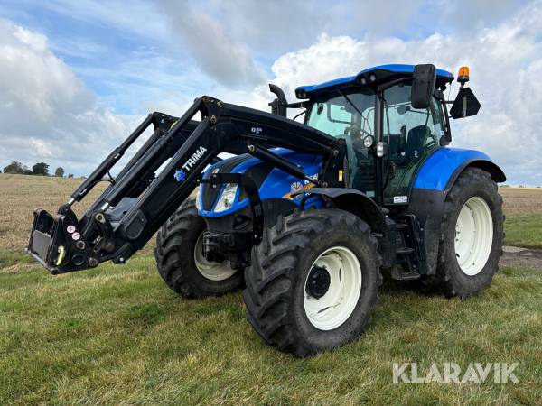 Traktor New Holland T6.180 med frontlastare