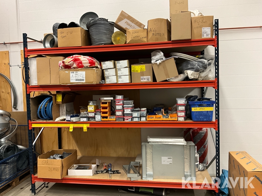 Pallställ med ventilationsutrustning