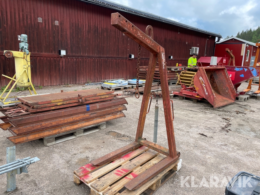 Pallgaffel för kran