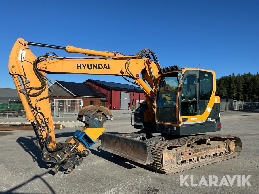 Grävmaskin Hyundai Robex 145LCR-9 med tiltrotator