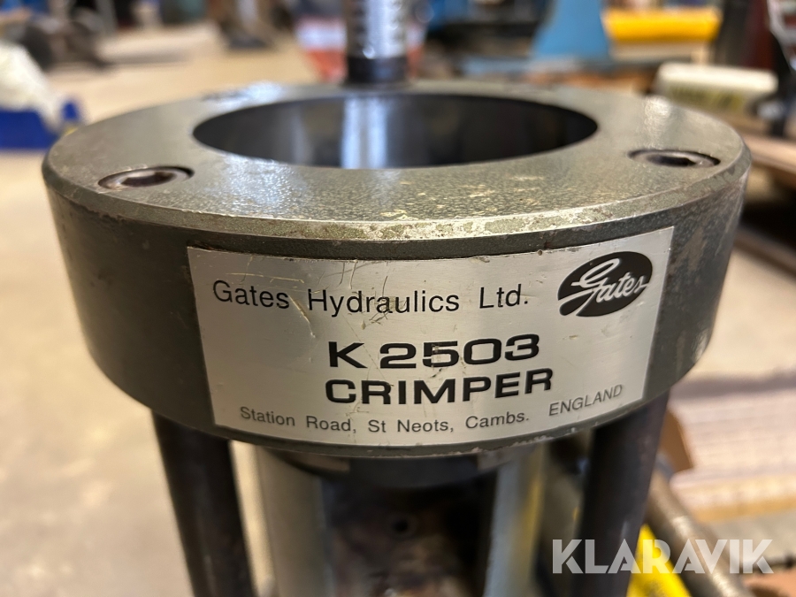 Slangpress Gates K2503 Crimper, Lerum, Klaravik auktioner