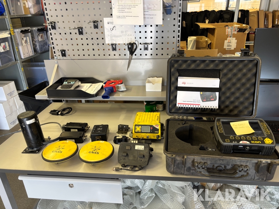 Grävsystem Leica iCON komplett 3D system med GPS 80 och licens