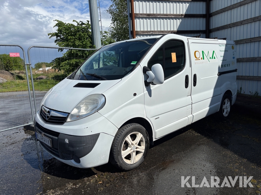 Skåpbil Opel Vivaro 2.9t 2.0 CDTI 114 hk utan nycklar