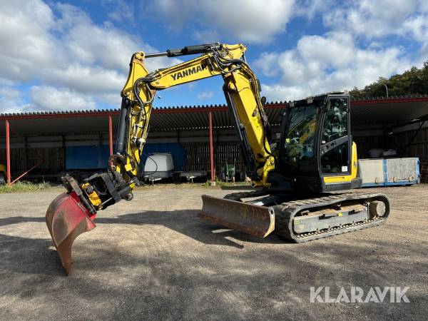 Grävmaskin Yanmar SV100-2A-2PB välutrustad & 9 redskap