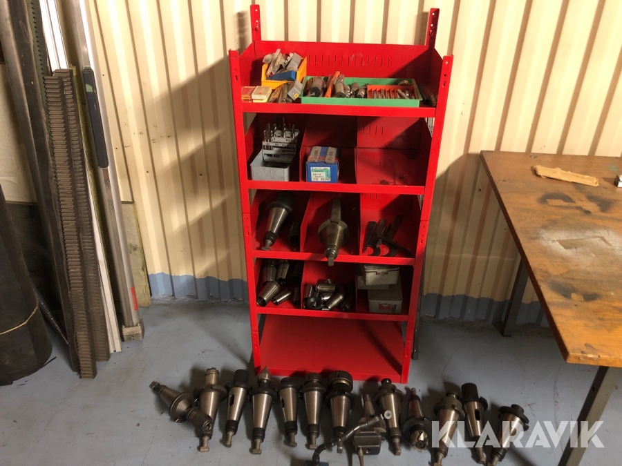 Diverse verktyg till svarv / fräs Med iso40-kona