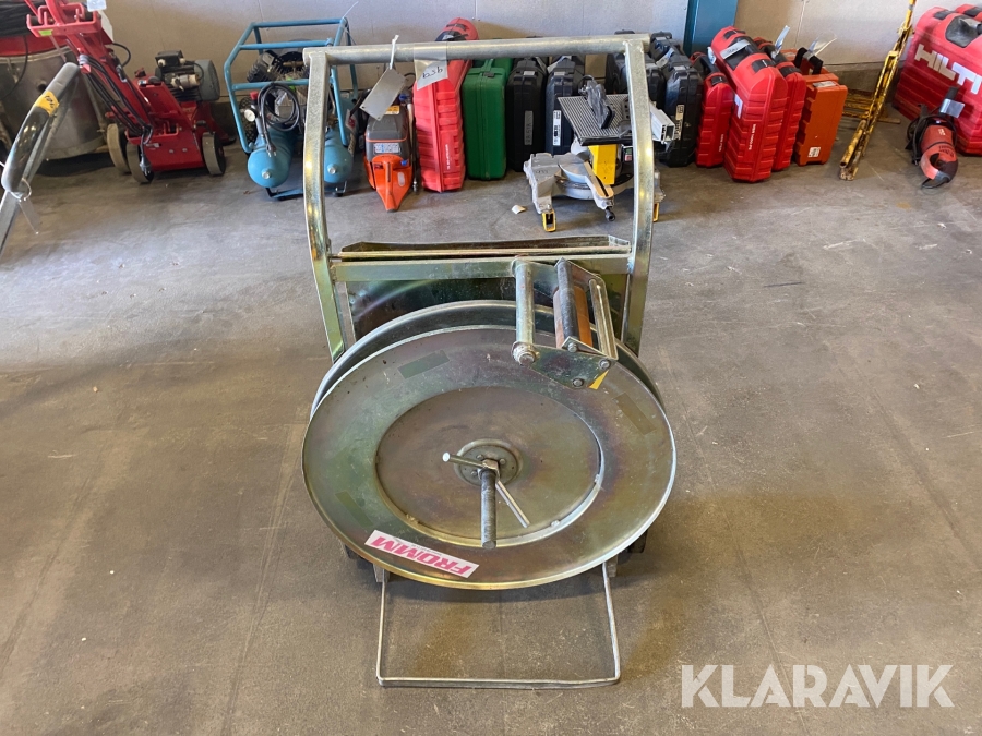 Avrullarvagn för plast eller stålband Fromm bandavrullare