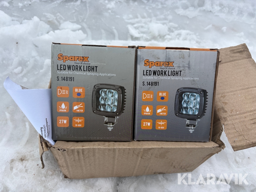 Extraljus Sparex Led Blue Spot Beam 2 st