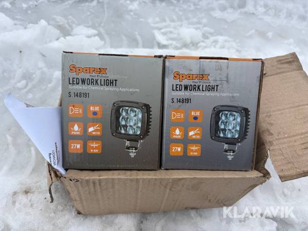 Extraljus Sparex Led Blue Spot Beam 2 st