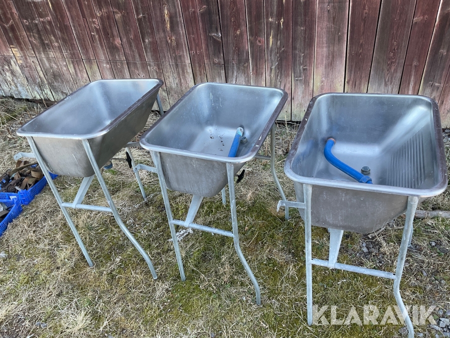 3 stycken tvätthoar  