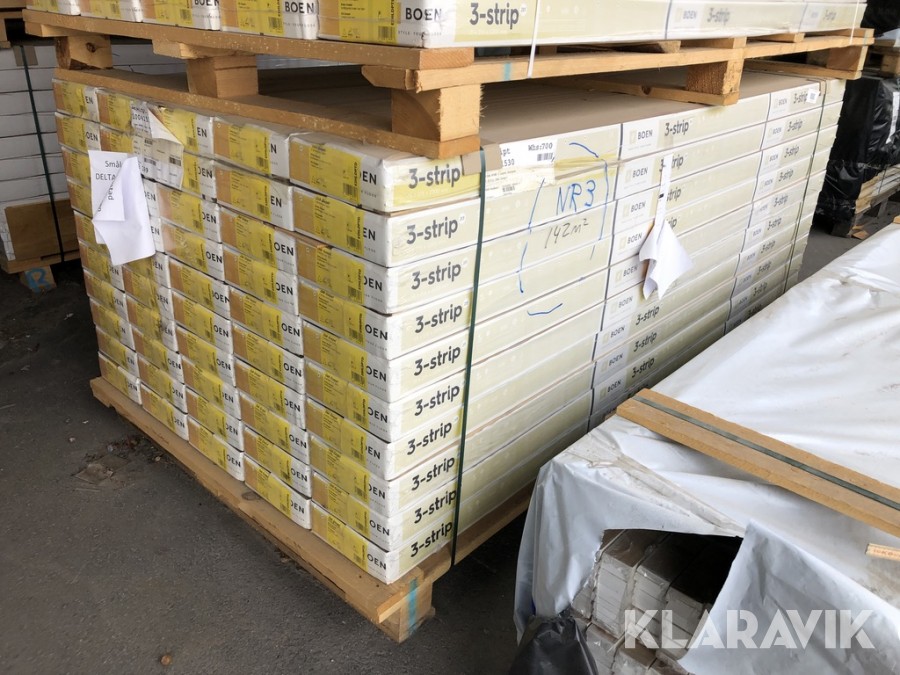 Parkettgolv Boen Oak Gospel / Diva 3-rader 142 m2