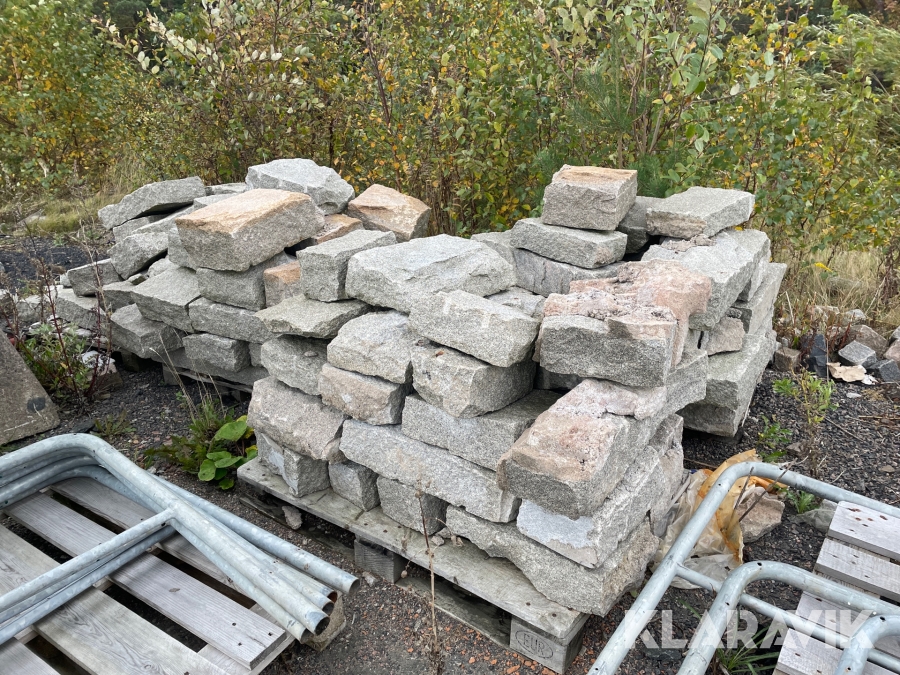 Gatsten blandade storlekar 3 st pallar