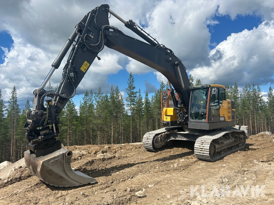 Grävmaskin Volvo ECR355EL med GPS & redskap