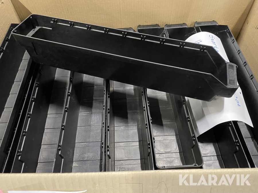 Plastlådor 70st Svarta