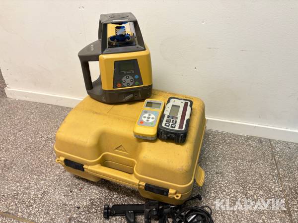 Tvåfallslaser Topcon RL-200 2S inkl. mottagare, fjärrkontroll & laddare