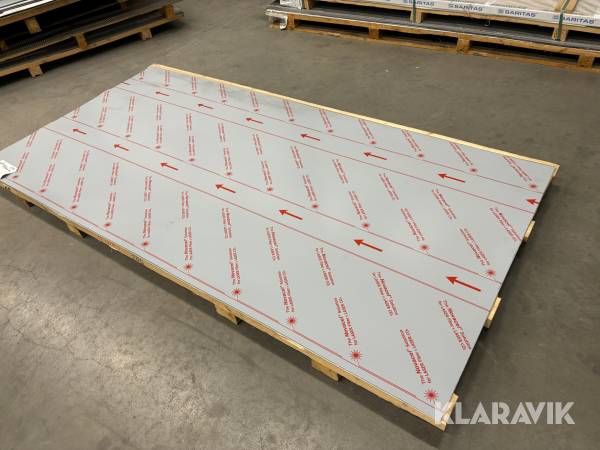 Rostfri omagnetisk plåt 2500x1250x0,7mm