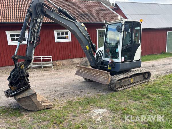 Grävmaskin Terex TC 60 engcon tiltrotator + 7 redskap